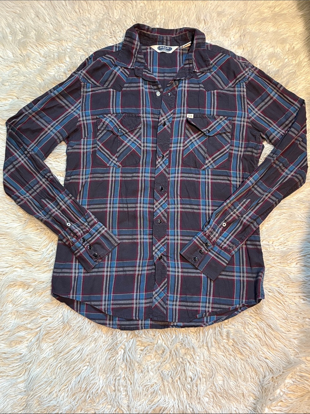 Salt Valley Western Pearl Snap Button-Up